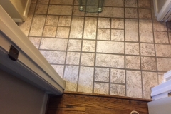 Floor tile before