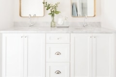 Master bath vanity