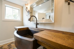 Farmhouse Sink in Bathroom