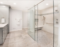 Frameless shower