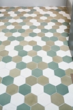 Tri Colored Hexagon Tile